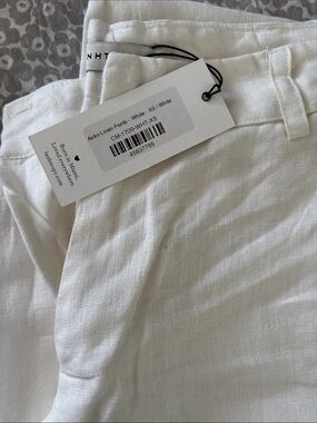 NWT Lanhtropy Astro White Linen Pants with Tag XS